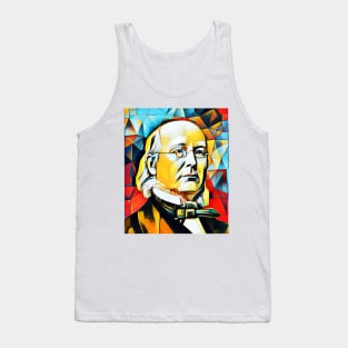 Horace Greeley Abstract Portrait | Horace Greeley Abstract Artwork 15 Tank Top